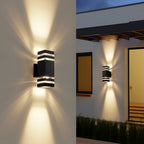Two Way Outdoor Wall Lamp – Modern Up And Down Architectural Design