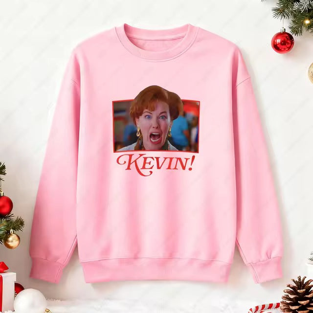 Home Alone Kevin Christmas Sweatshirt – Unisex Movie Graphic Crewneck Pullover