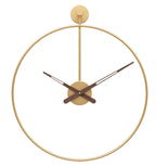 Minimalist Metal Wall Clock Modern Open Frame Silent Quartz Clock