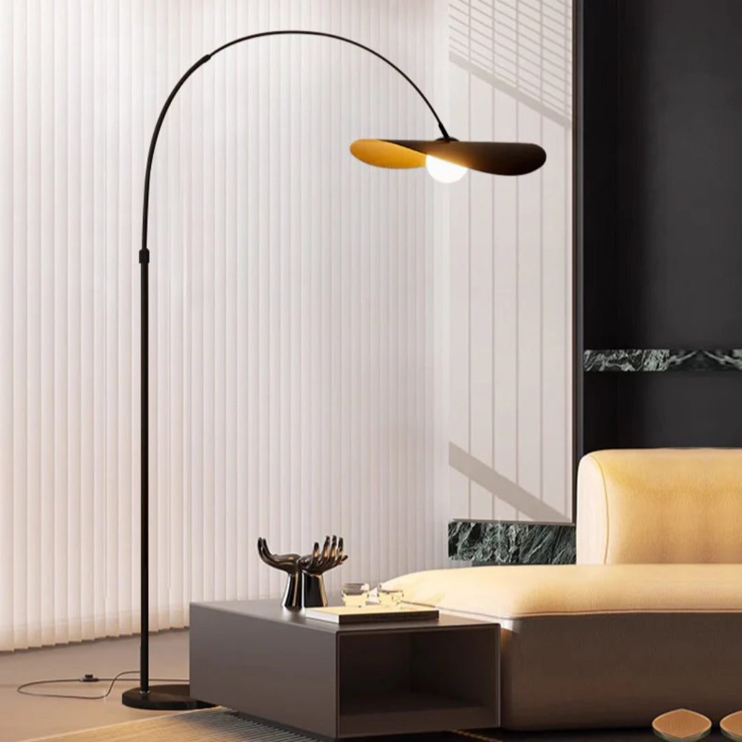 Wabi Sabi Curved Metal Floor Lamp