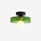 Metal Ceiling Lamp – French Bauhaus Modernist Geometric Design