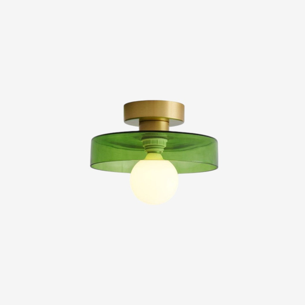 Metal Ceiling Lamp – French Bauhaus Modernist Geometric Design