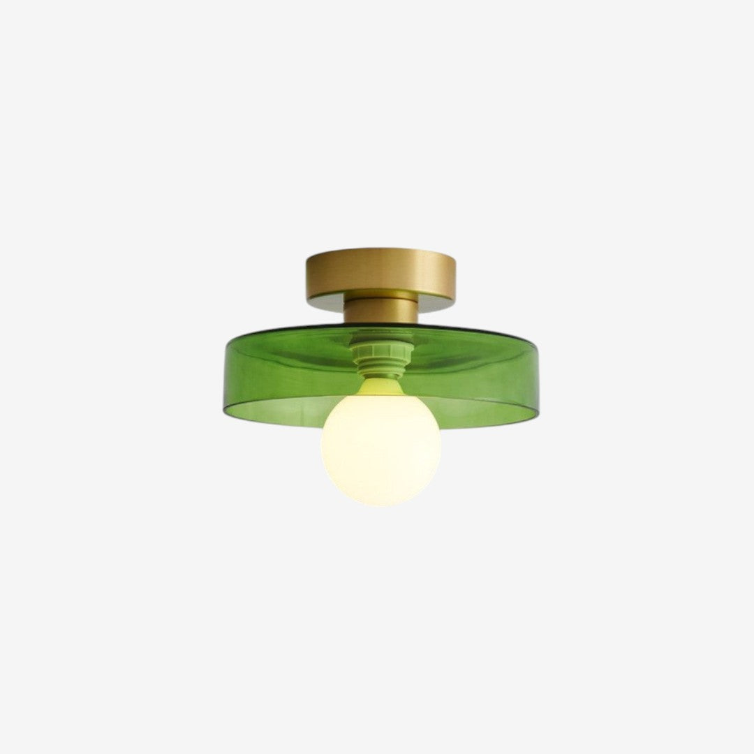 Metal Ceiling Lamp – French Bauhaus Modernist Geometric Design
