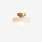Metal Ceiling Lamp – French Bauhaus Modernist Geometric Design