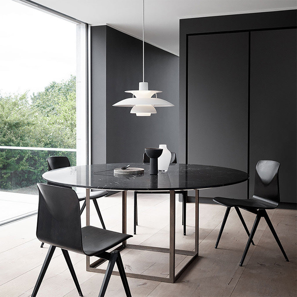 Layered Pendant Lamp – Danish Scandinavian Tiered Shade Design