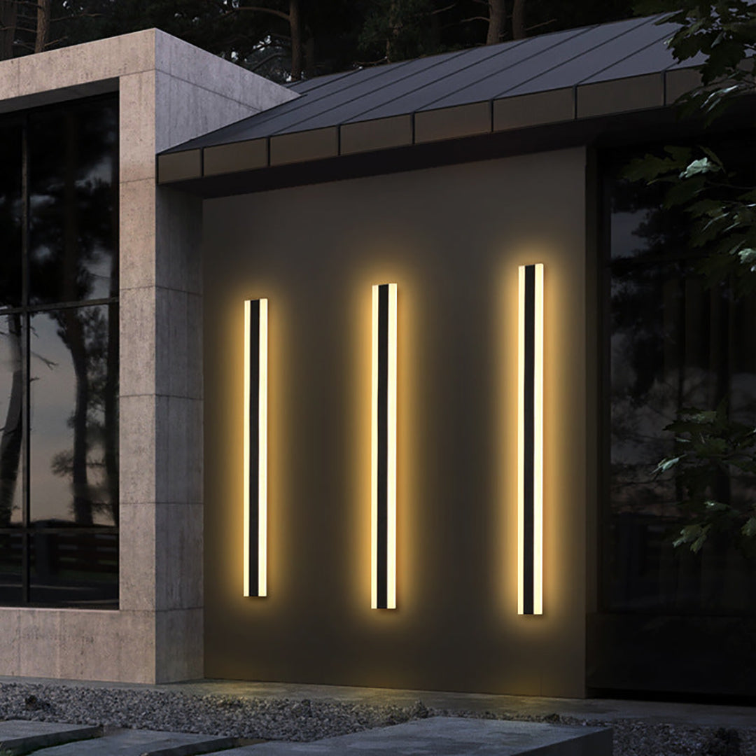 Outdoor LED Wall Lamp – Linear Minimalist Architectural Exterior Design