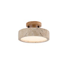 Travertine Round Ceiling Light