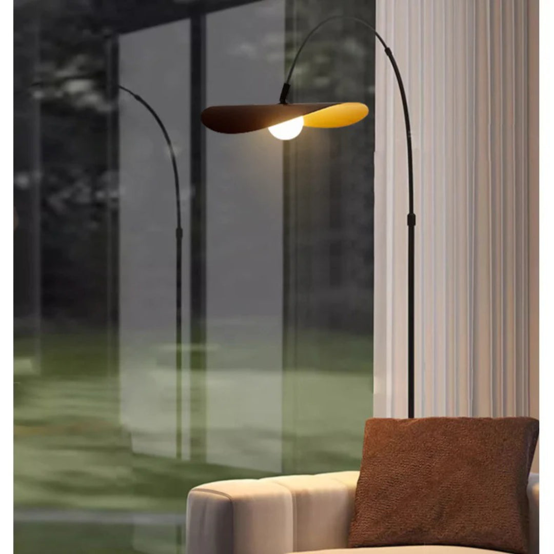 Wabi Sabi Curved Metal Floor Lamp