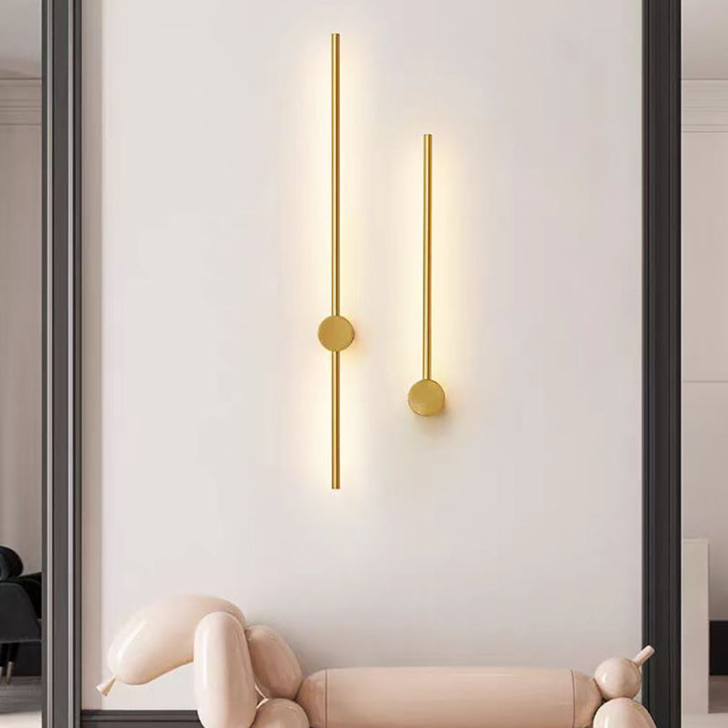 Linear Wall Lamp – Slim Gold Finish Modern Architectural Design