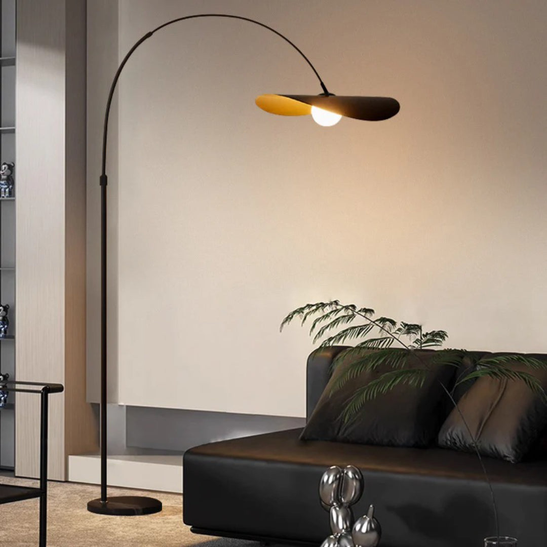Wabi Sabi Curved Metal Floor Lamp