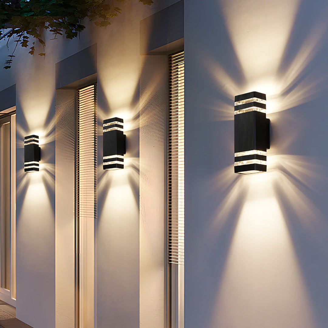 Two Way Outdoor Wall Lamp – Modern Up And Down Architectural Design
