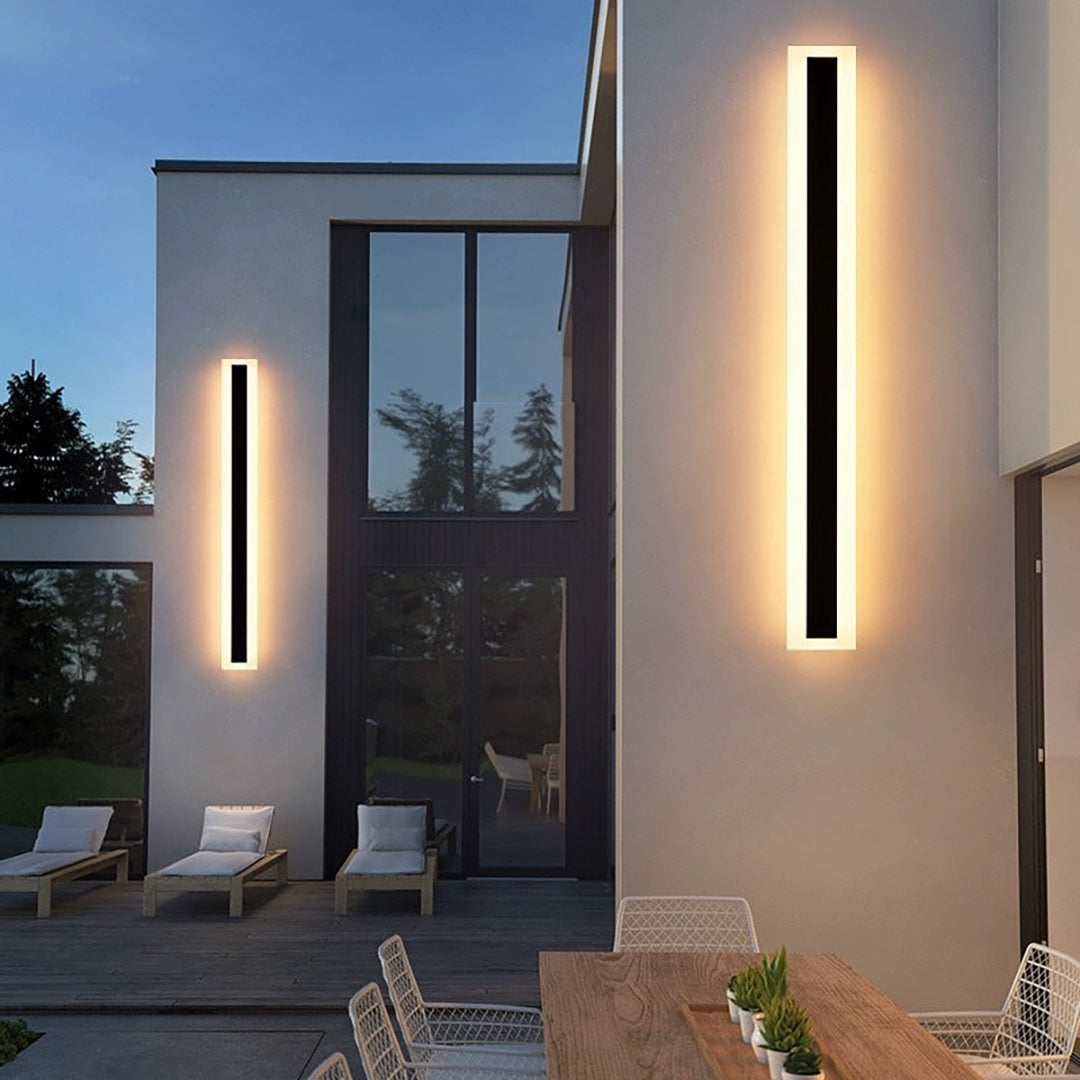 Outdoor LED Wall Lamp – Linear Minimalist Architectural Exterior Design