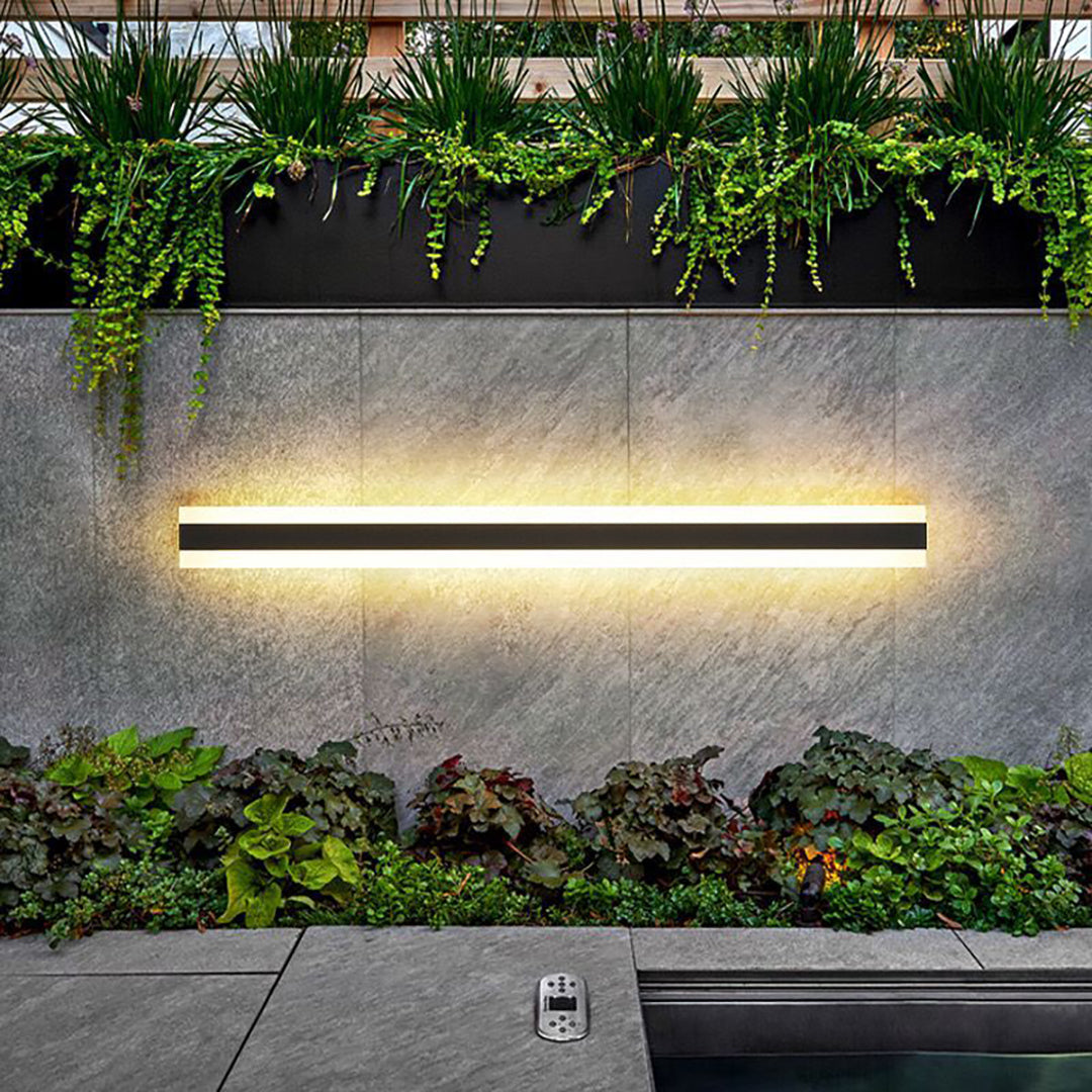 Outdoor LED Wall Lamp – Linear Minimalist Architectural Exterior Design