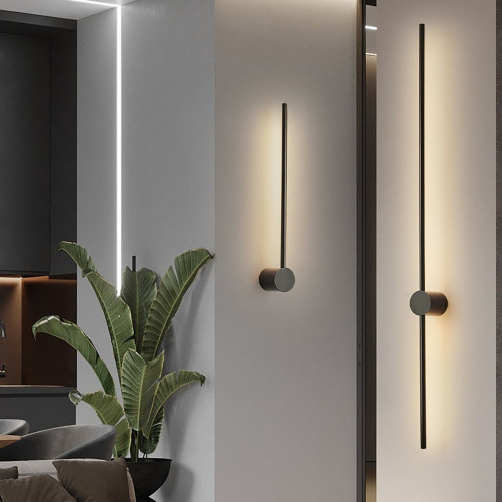 Linear Wall Lamp – Slim Gold Finish Modern Architectural Design