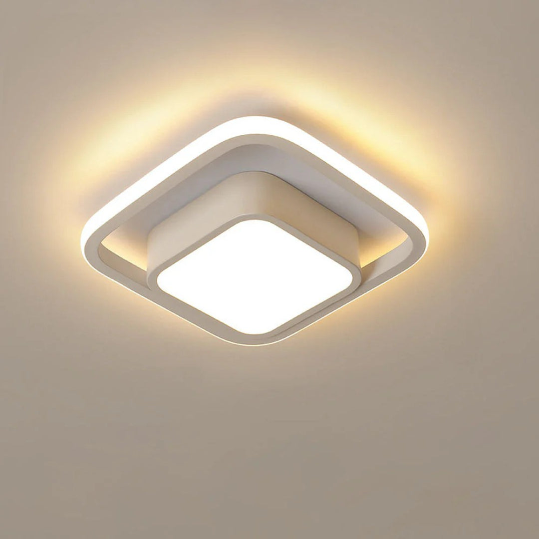 Contemporary Double Ring Ceiling Light