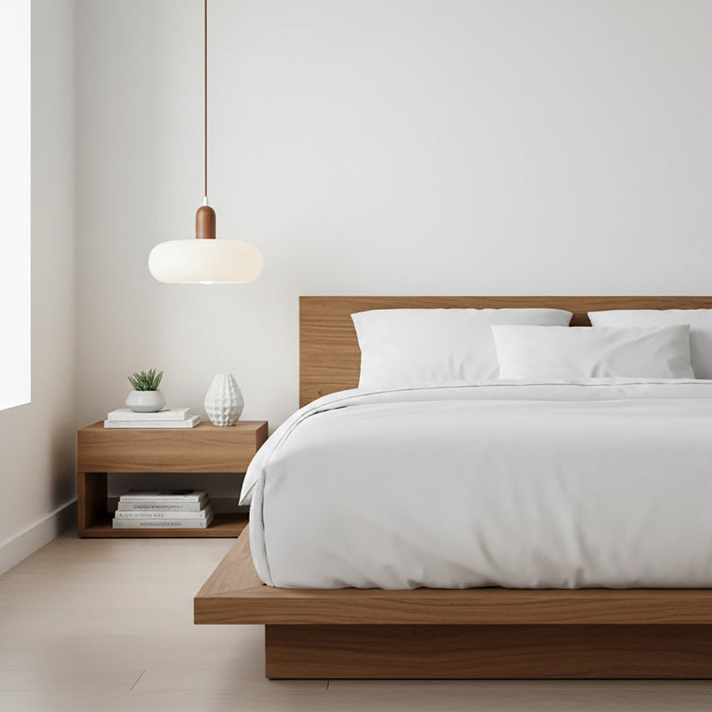 Cream Pendant Lamp – Scandinavian Minimalist Soft Toned Design