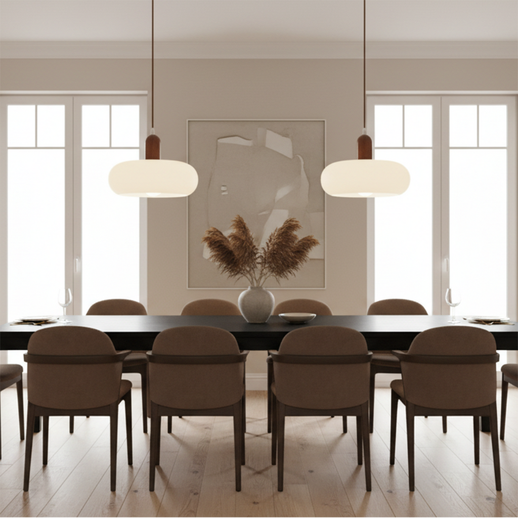 Cream Pendant Lamp – Scandinavian Minimalist Soft Toned Design