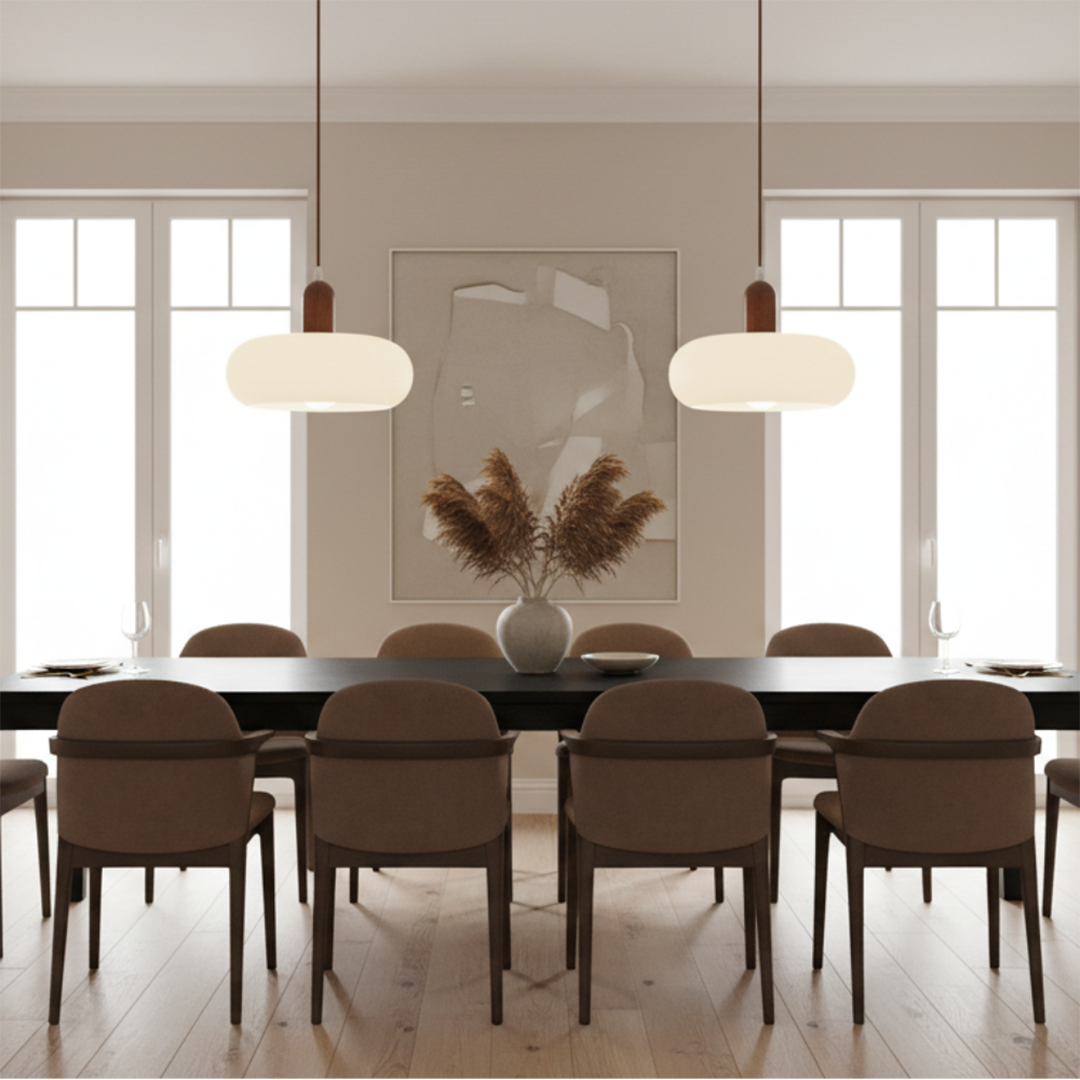 Cream Pendant Lamp – Scandinavian Minimalist Soft Toned Design