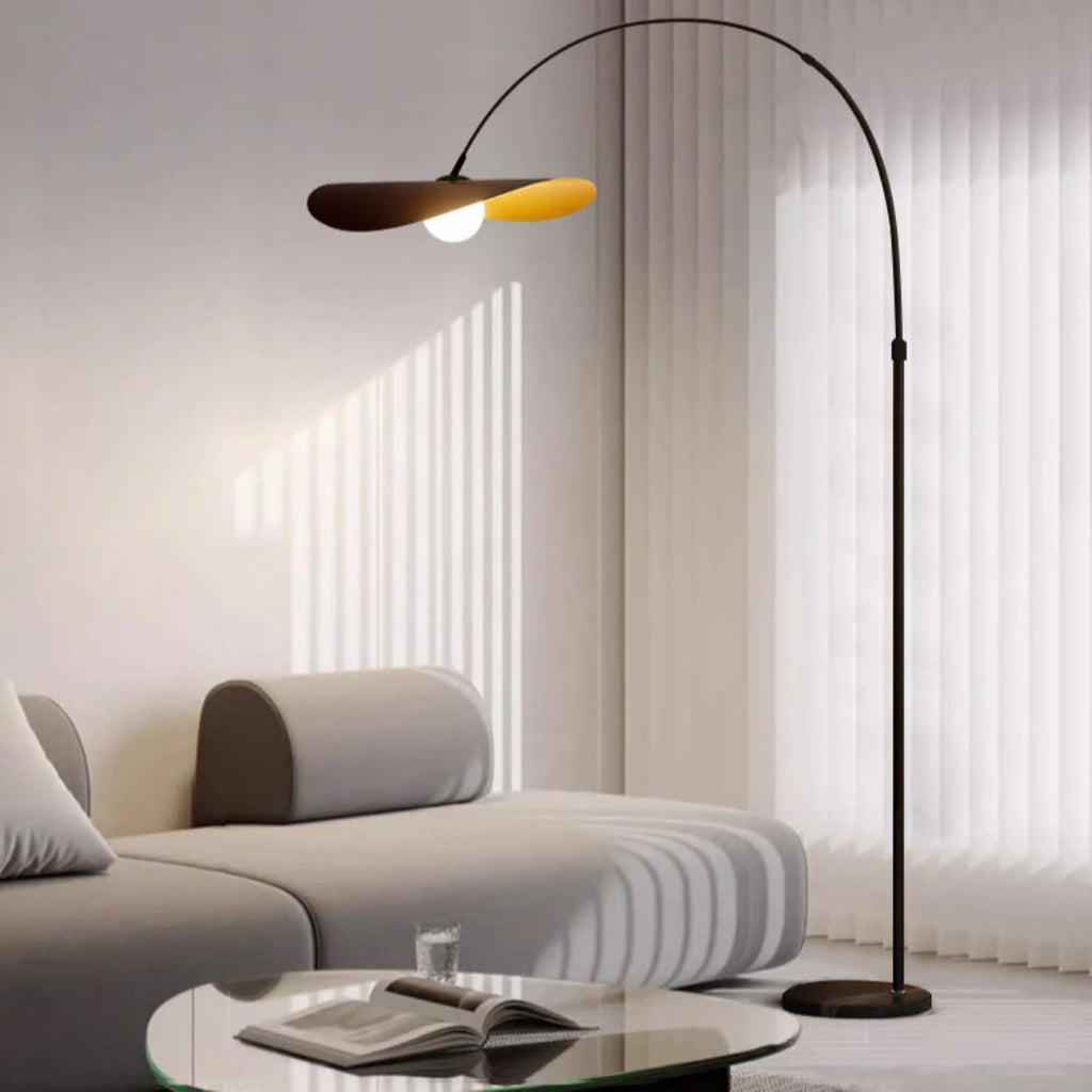 Wabi Sabi Curved Metal Floor Lamp