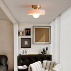 Metal Ceiling Lamp – French Bauhaus Modernist Geometric Design