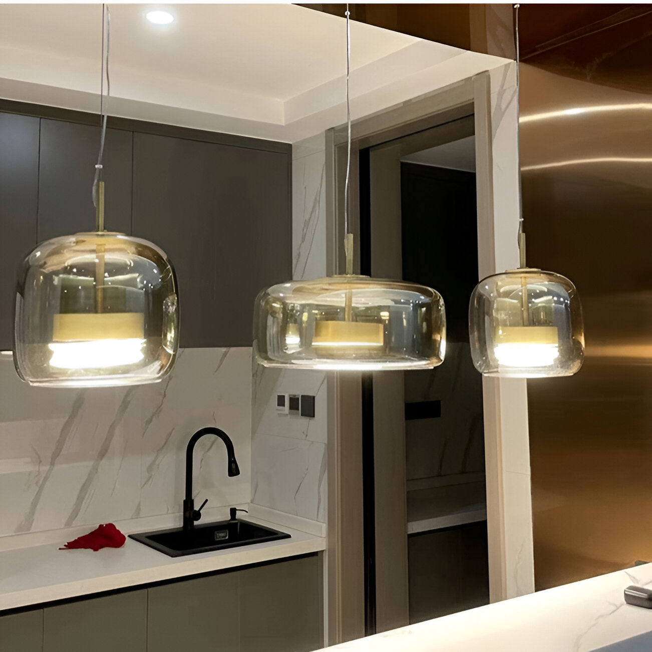 Retro Glass Pendant Light