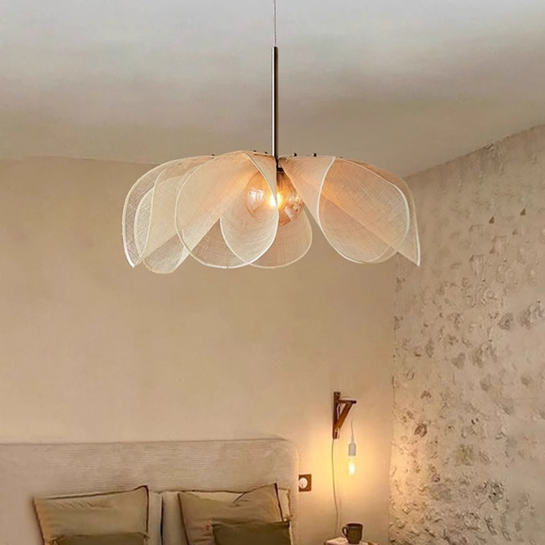Fabric Pendant Lamp – Vintage Inspired Classic Shade Design
