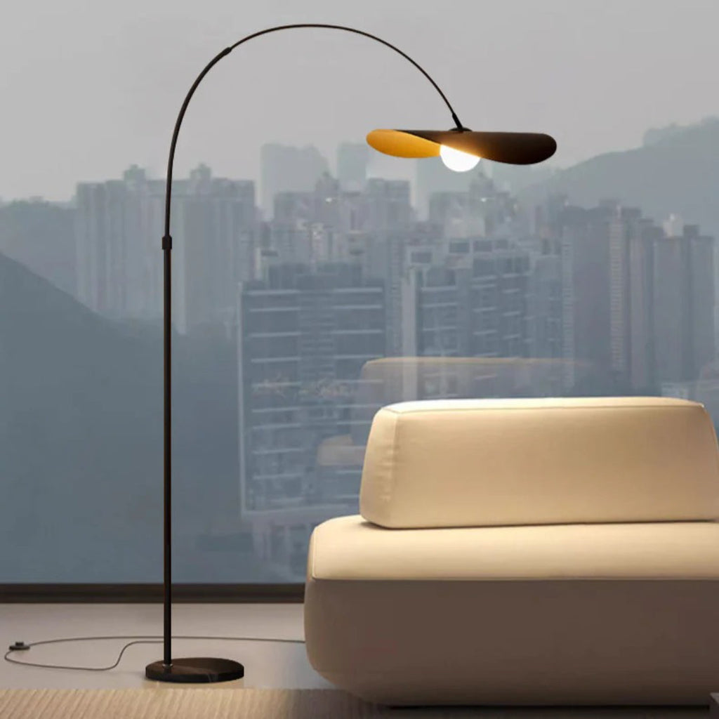 Wabi Sabi Curved Metal Floor Lamp