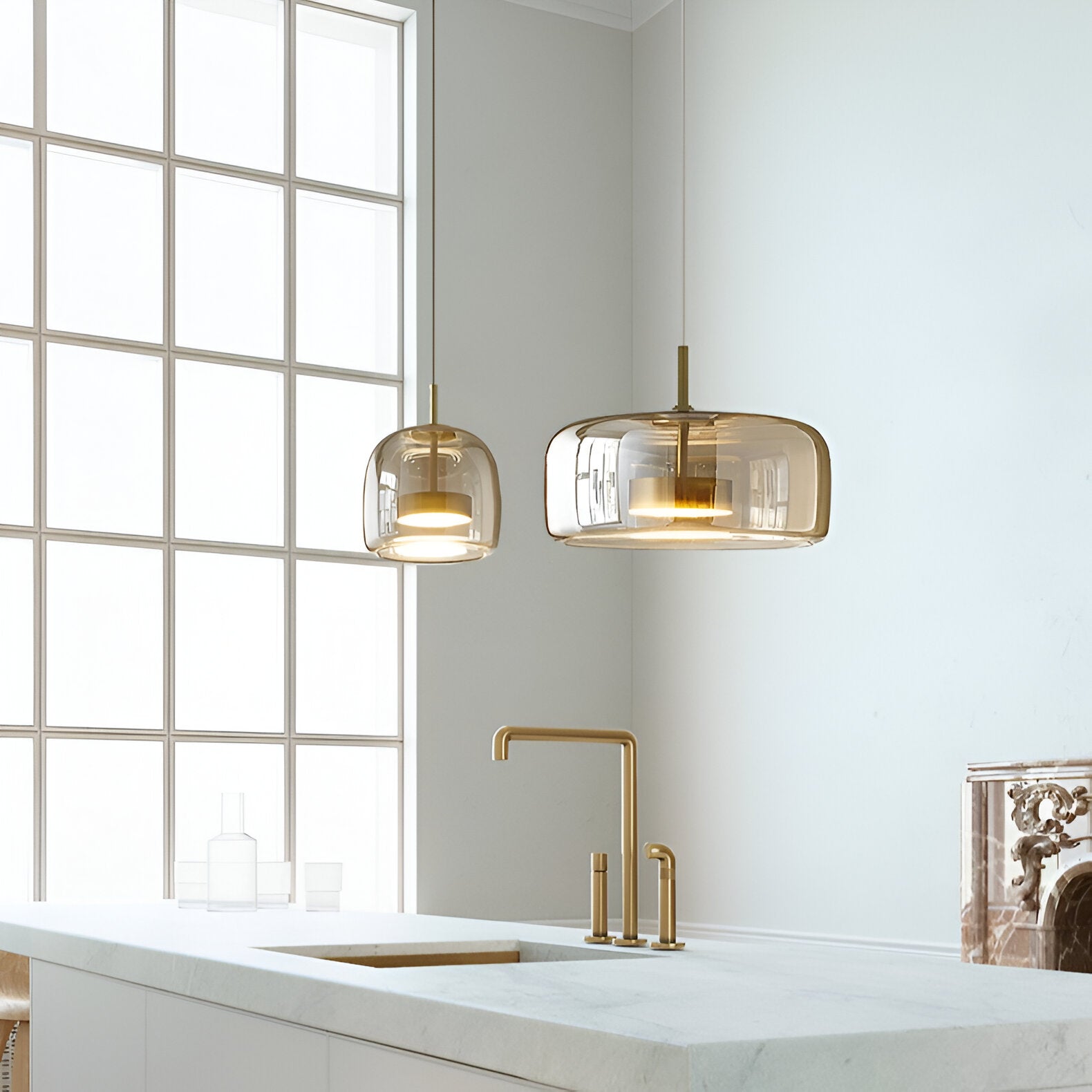 Retro Glass Pendant Light