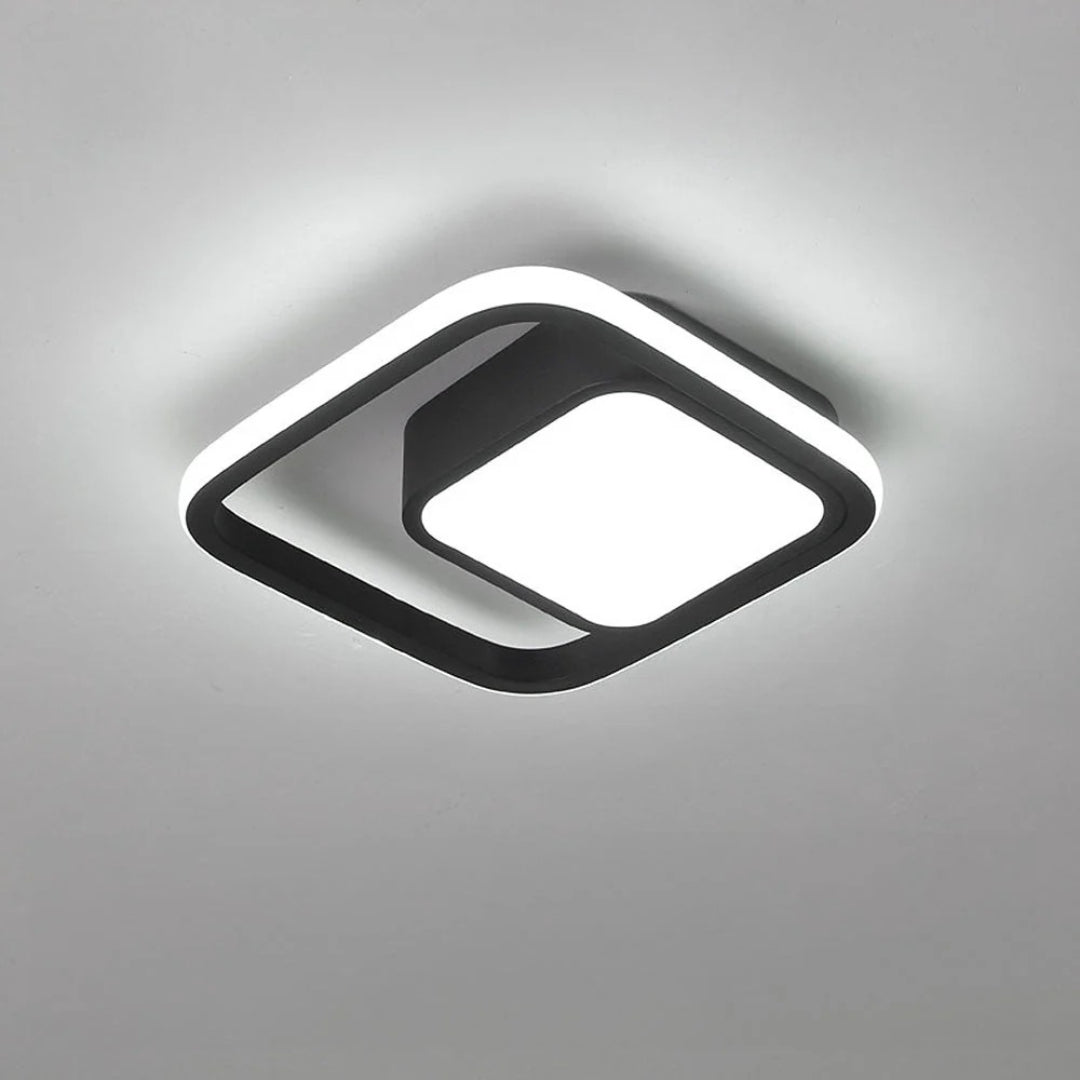 Contemporary Double Ring Ceiling Light
