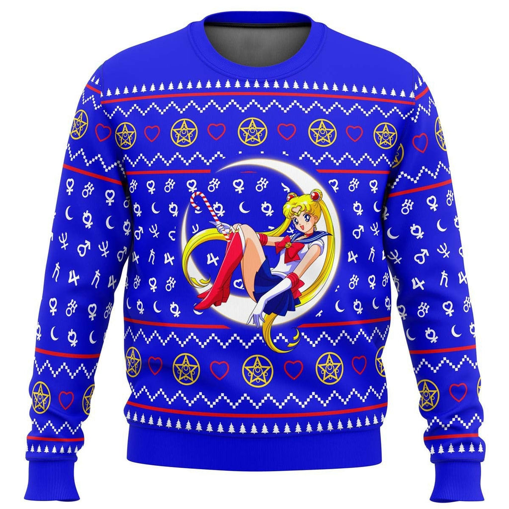 Funny Ugly Christmas Sweater – Men's Novelty Character Print Long Sleeve Pullover