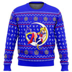 Funny Ugly Christmas Sweater – Men's Novelty Character Print Long Sleeve Pullover