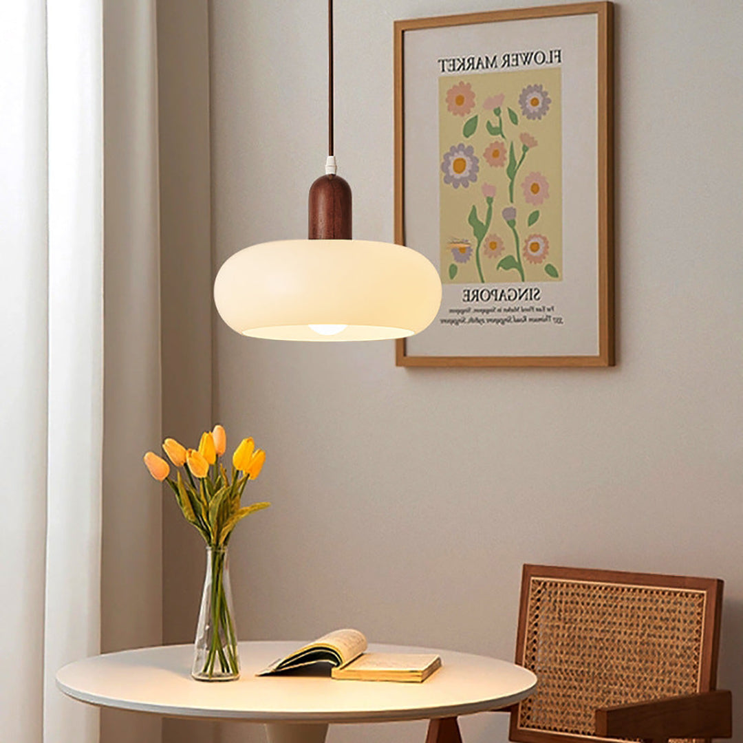 Cream Pendant Lamp – Scandinavian Minimalist Soft Toned Design