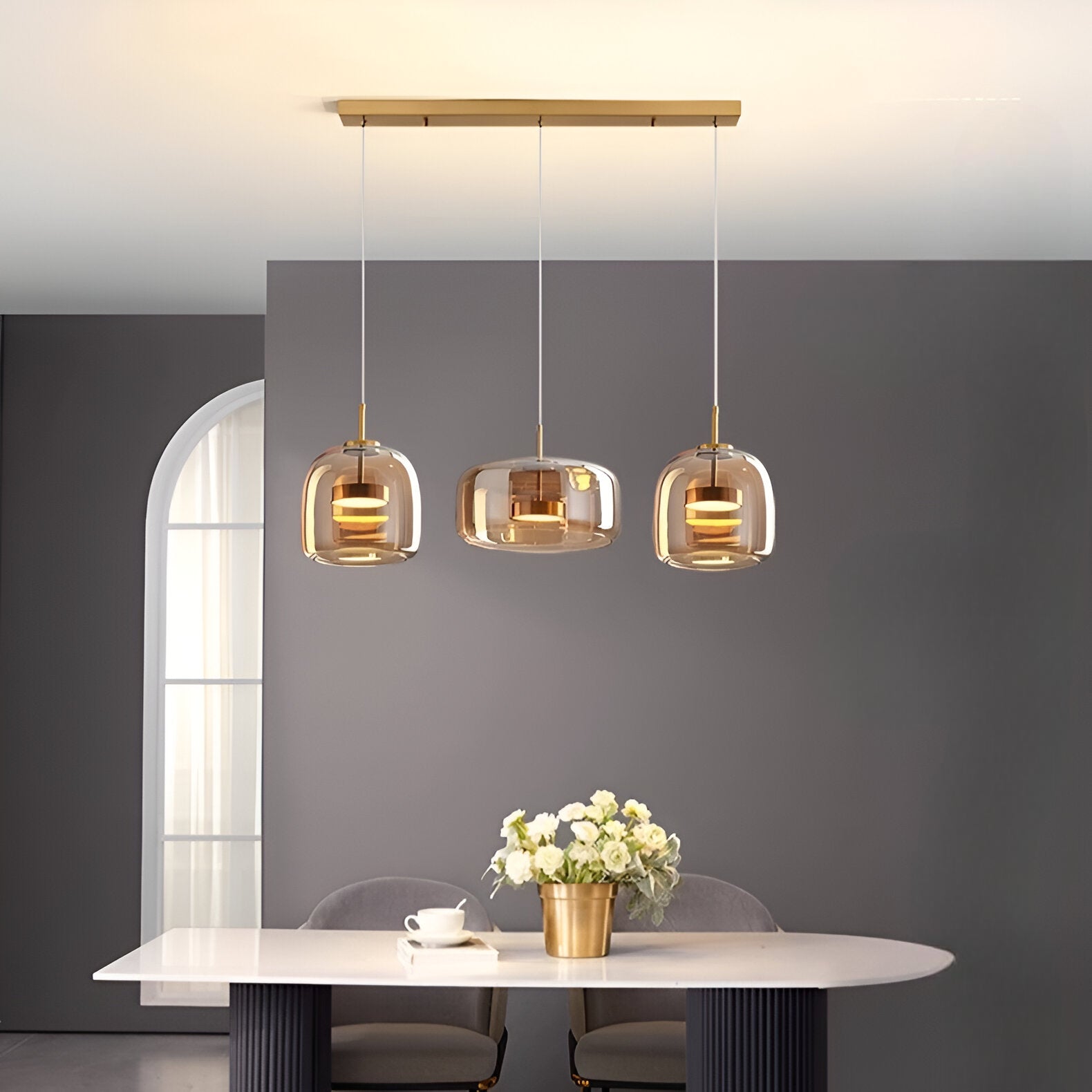 Retro Glass Pendant Light