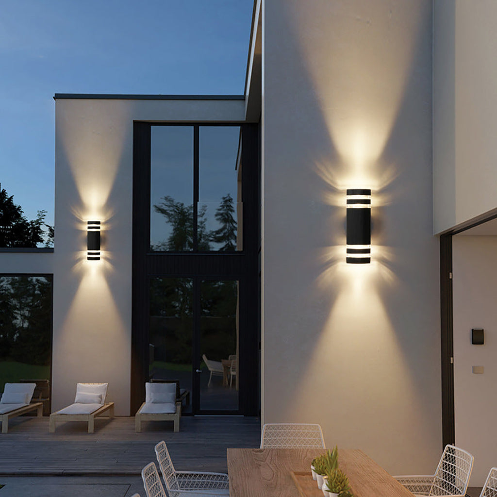 Two Way Outdoor Wall Lamp – Modern Up And Down Architectural Design