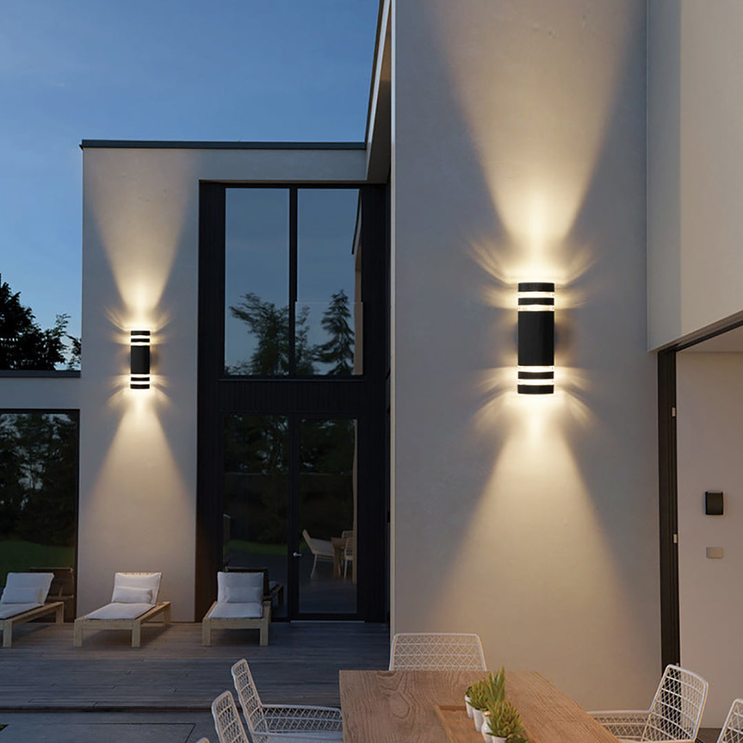 Two Way Outdoor Wall Lamp – Modern Up And Down Architectural Design