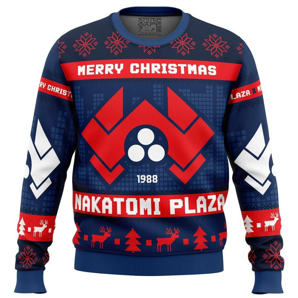 Funny Ugly Christmas Sweater – Men's Novelty Character Print Long Sleeve Pullover