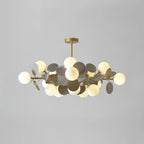 LED Ceiling Light Metal Glass and Acrylic Branch Design | Nature Inspired Style | Modern Botanical Interior Lighting