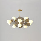 LED Ceiling Light Metal Glass and Acrylic Branch Design | Nature Inspired Style | Modern Botanical Interior Lighting