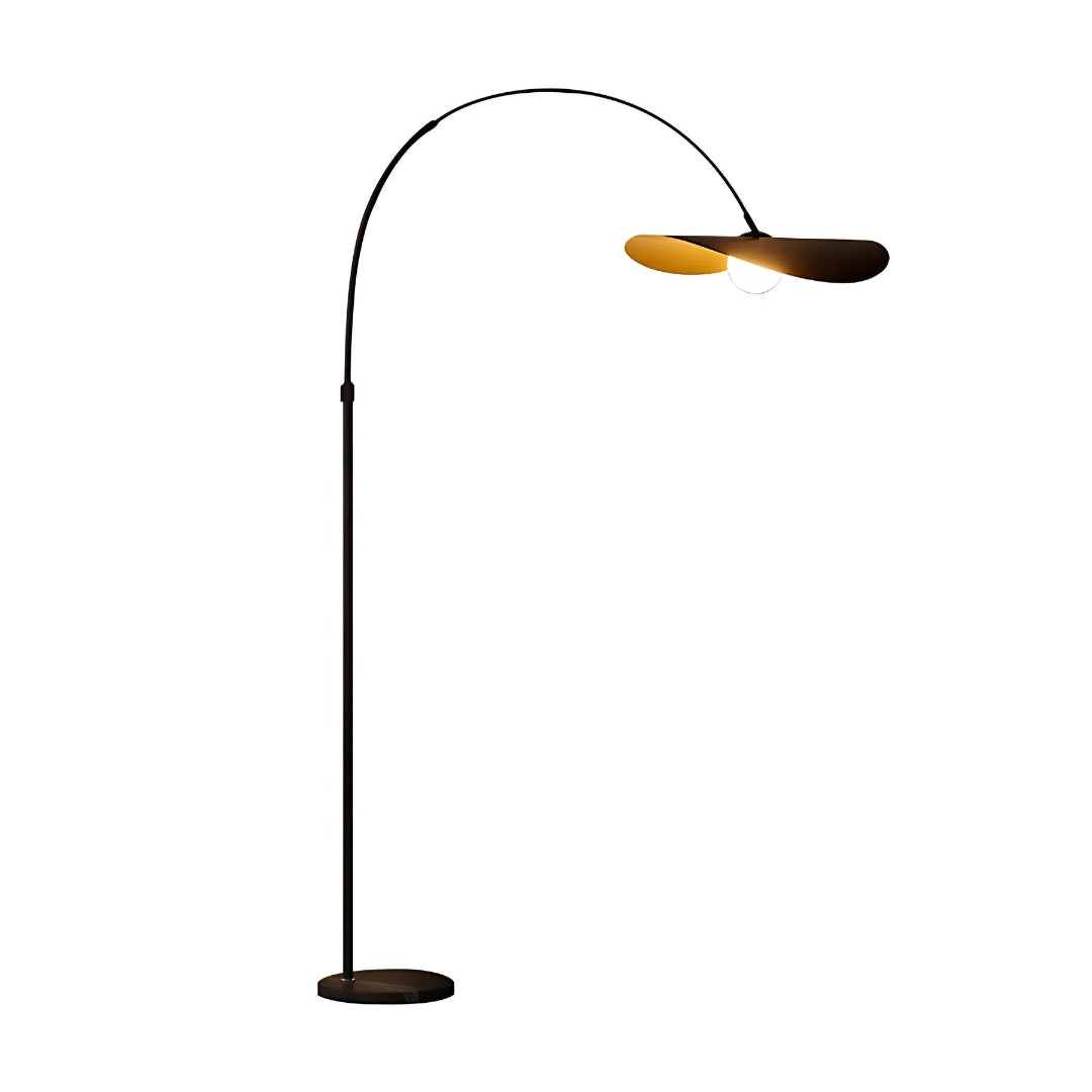 Wabi Sabi Curved Metal Floor Lamp
