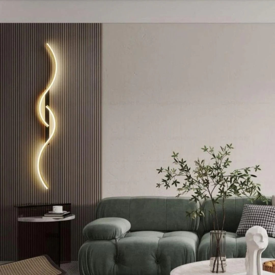Contemporary Curved LED Wall Light