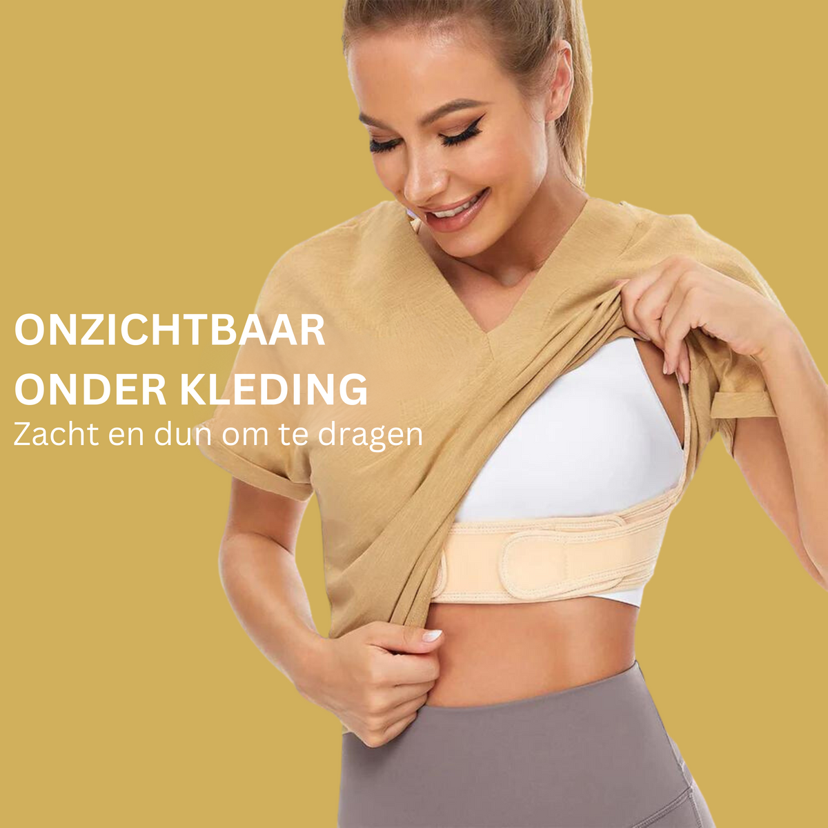 Posture Corrector for Women and Men | Adjustable Back Brace for Posture Awareness | Invisible Under Clothing Soft Material