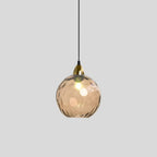 Contemporary Textured Glass Pendant Light