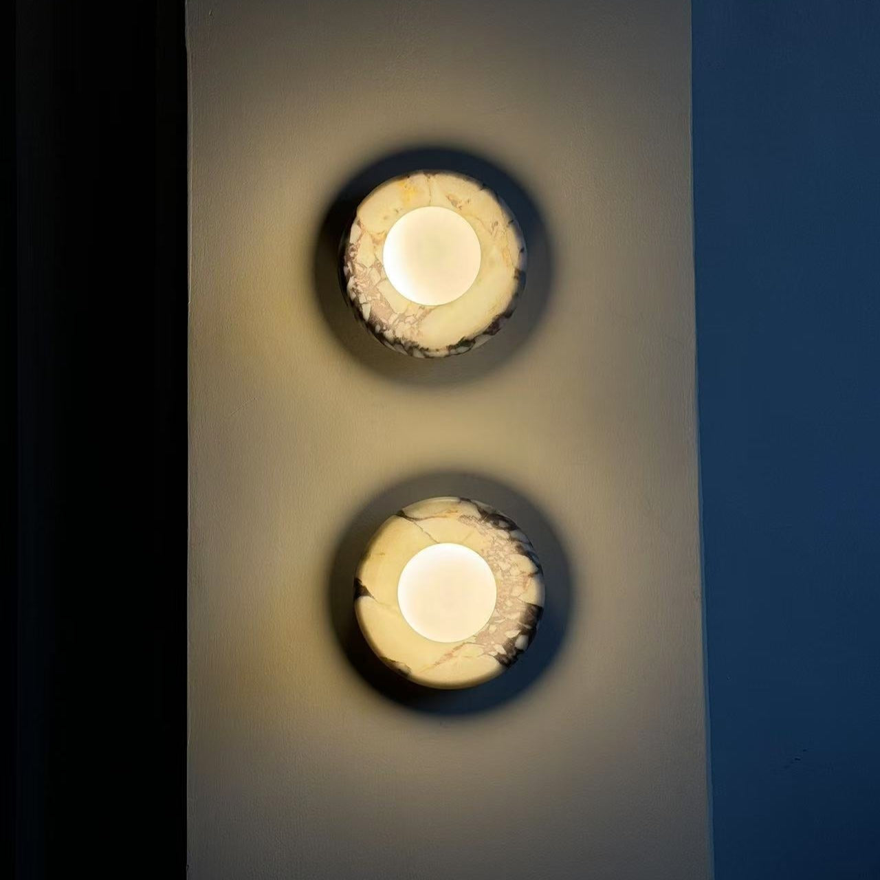 LED Wall Sconce Marble and Glass Indoor Lamp | Hako Style | Integrated G9 Base for Soft Ambient Lighting 110-240V Hardwired
