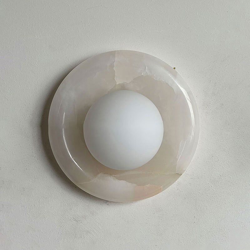 LED Wall Sconce Marble and Glass Indoor Lamp | Hako Style | Integrated G9 Base for Soft Ambient Lighting 110-240V Hardwired