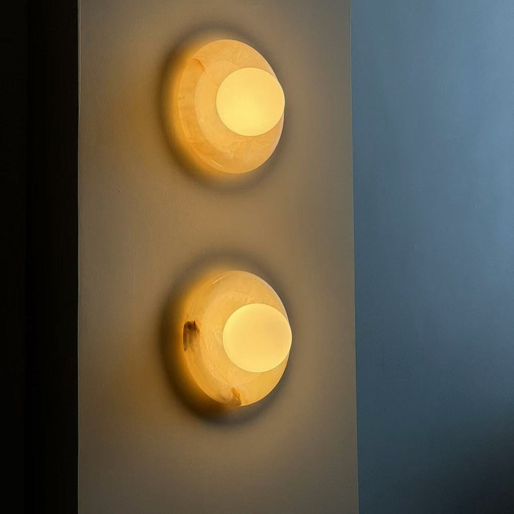 LED Wall Sconce Marble and Glass Indoor Lamp | Hako Style | Integrated G9 Base for Soft Ambient Lighting 110-240V Hardwired