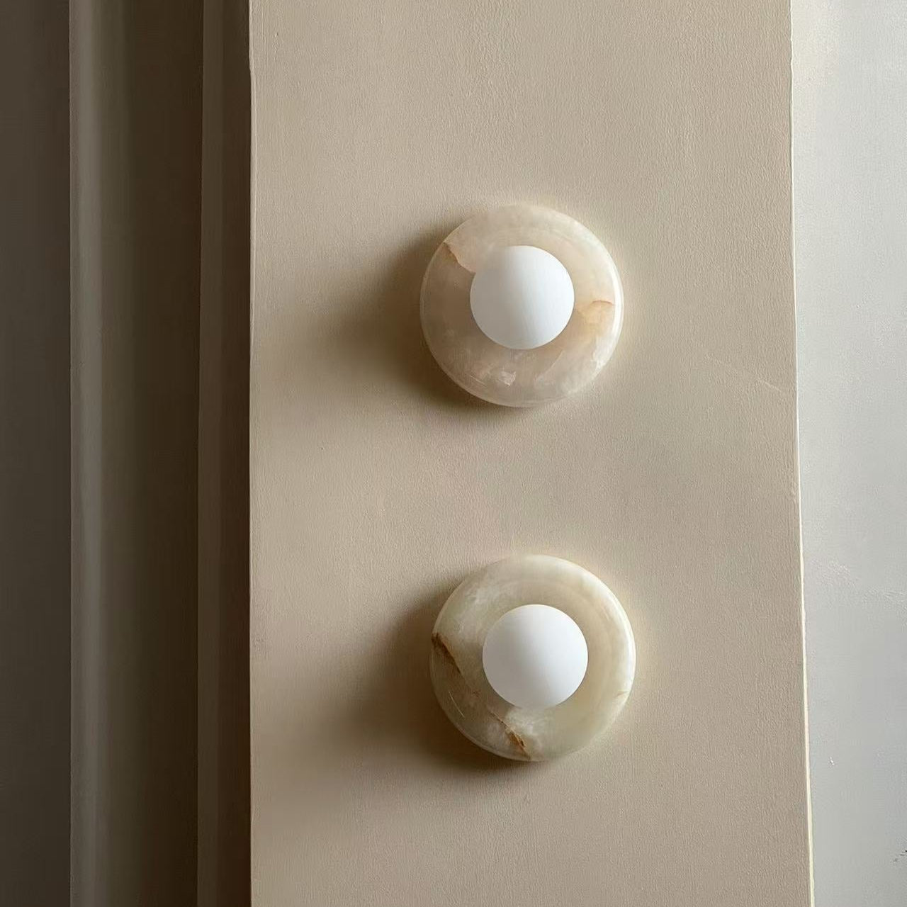 LED Wall Sconce Marble and Glass Indoor Lamp | Hako Style | Integrated G9 Base for Soft Ambient Lighting 110-240V Hardwired