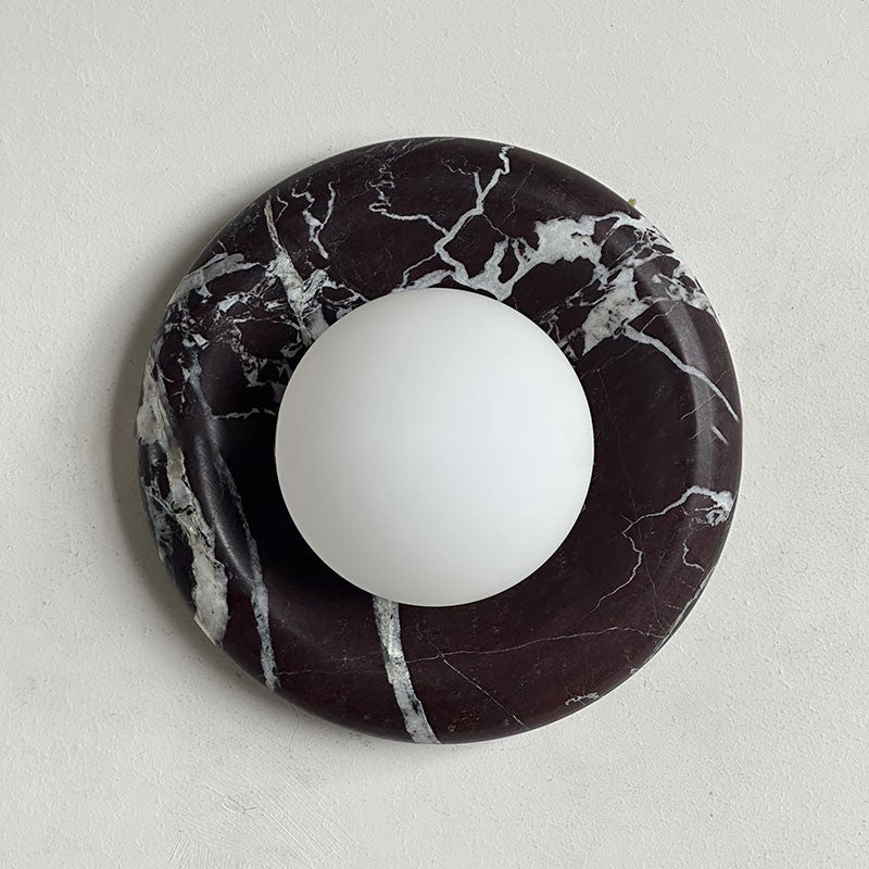 LED Wall Sconce Marble and Glass Indoor Lamp | Hako Style | Integrated G9 Base for Soft Ambient Lighting 110-240V Hardwired