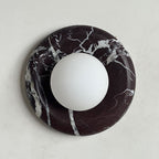 LED Wall Sconce Marble and Glass Indoor Lamp | Hako Style | Integrated G9 Base for Soft Ambient Lighting 110-240V Hardwired