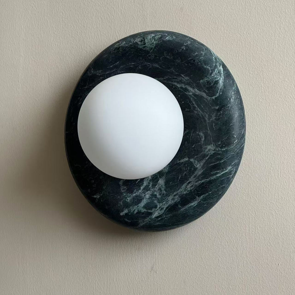 LED Wall Sconce Marble and Glass Indoor Lamp | Hako Style | Integrated G9 Base for Soft Ambient Lighting 110-240V Hardwired
