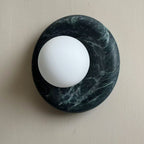 LED Wall Sconce Marble and Glass Indoor Lamp | Hako Style | Integrated G9 Base for Soft Ambient Lighting 110-240V Hardwired